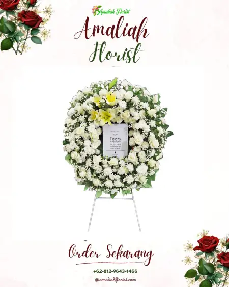 Krans Bunga Duka Kapongan